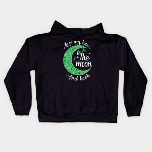 love gastroparesis hero to the moon Kids Hoodie